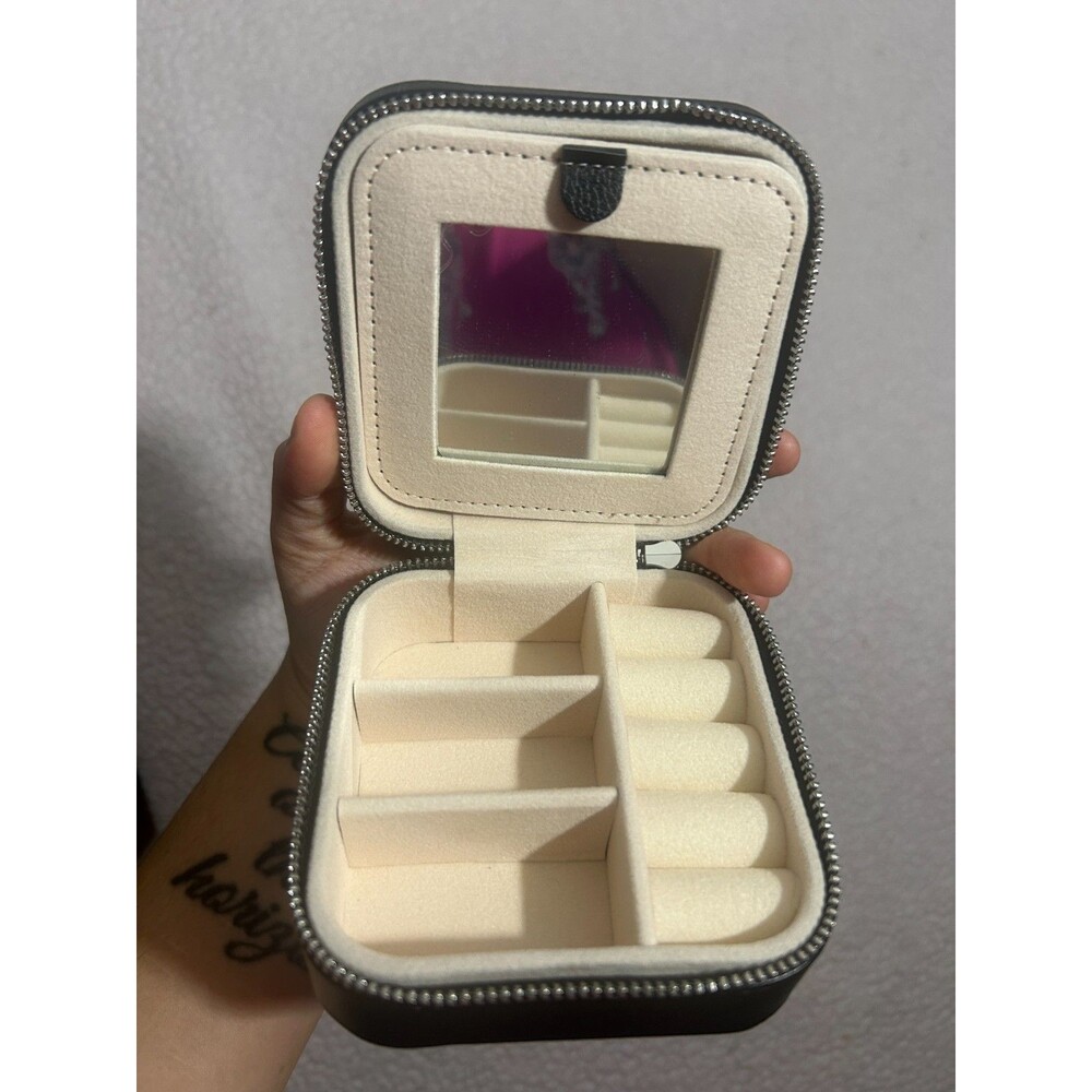Simply Southern Two Section Jewelry Organizer Travel Case Black